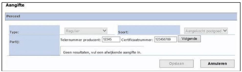 Aangifte Afwijkende Aangifte Bij Geen Resultaten Afbeelding